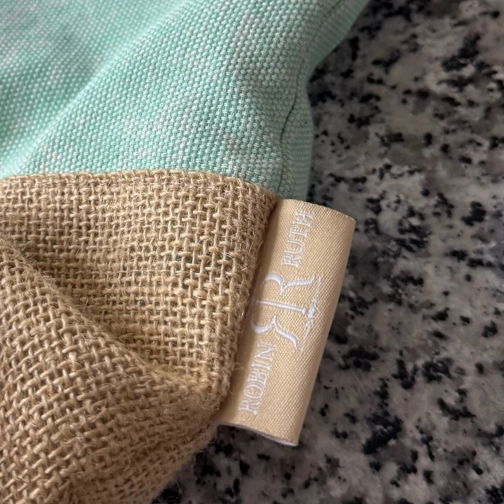 Robin Ruth | Mint and Tan Tote Bag